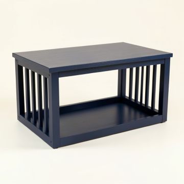 Aspen Crest Empty Furniture-Style Pet Crate - Navy (synthetic illustration; no displayed measurements)