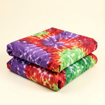 Hearts In Tie Dye Duvet Cover Set (synthetic illustration; no displayed measurements)