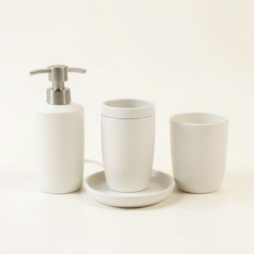 Wilshire Paris 4 Piece Bathroom Accessory Set (synthetic illustration; no displayed measurements)