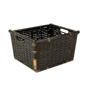 Alder Canyon Empty Storage Basket - Black