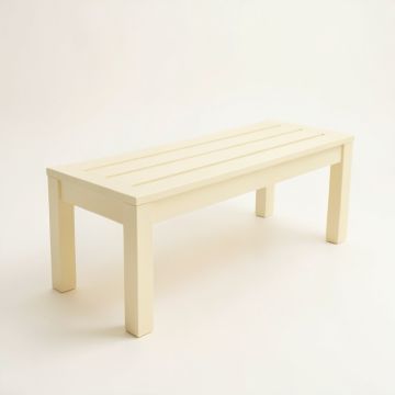 Sage Arc Indoor Bench - Cream (synthetic illustration; no displayed measurements)