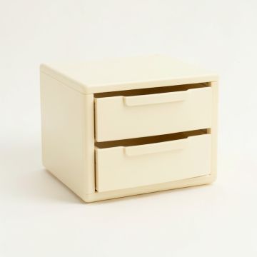 Pine Edge Small-Parts Storage Drawer Cabinet - Cream (synthetic illustration; no displayed measurements)