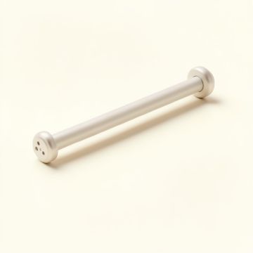 Coulombe Flat Button Drapery Window Double Curtain Rod (synthetic illustration; no displayed measurements)