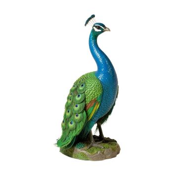 Cankton Colorful Peacock Statue