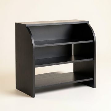 River Crest Desktop Shelving Unit - Black (synthetic illustration; no displayed measurements)
