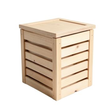 Birch Crest Closed Garden Compost Bin - Beige