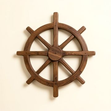 Ship Wheel Wall Décor (synthetic illustration; no displayed measurements)