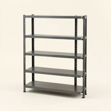 Broussard 73 '' H X 36 '' W X 18 '' D 5-Tier Metal Storage Shelves (synthetic illustration; no displayed measurements)