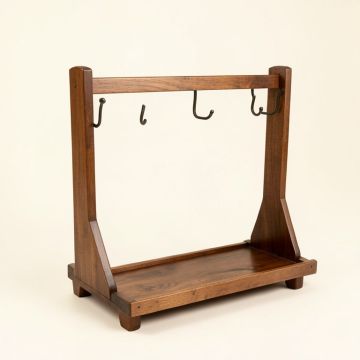 Coat Rack Shoe Bench Set Entryway Shoe Rack Coat Hat Bag Hooks Organizer Vintage (synthetic illustration; no displayed measurements)