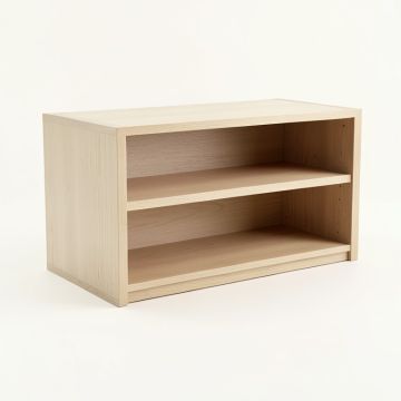 Willow Bend Low Bookcase - Beige (synthetic illustration; no displayed measurements)