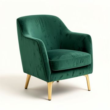 Solid Color Velvet Accent Chair (synthetic illustration; no displayed measurements)