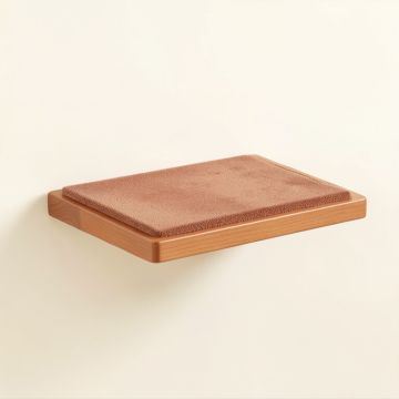 Elm Crest Wall-Mounted Cat Perch - Terracotta (synthetic illustration; no displayed measurements)