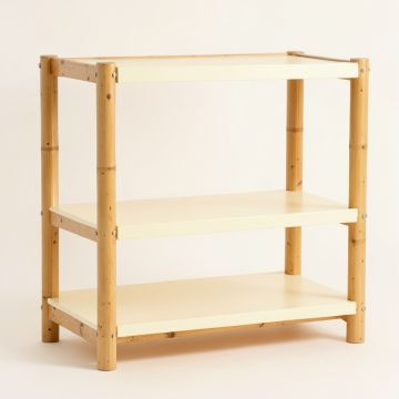 Laurel Arc Empty Seed-Starting Shelving Unit Without Lights - Cream (synthetic illustration; no displayed measurements)