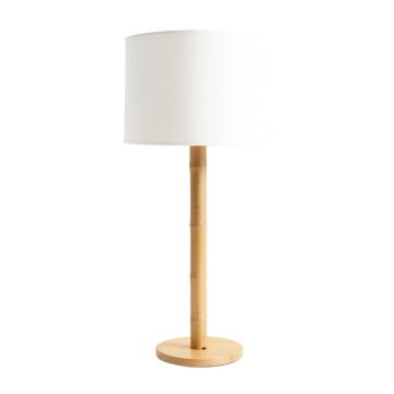 Slate Bluff Floor Lamp With A Plain Fabric Shade - White (synthetic illustration; no displayed measurements)