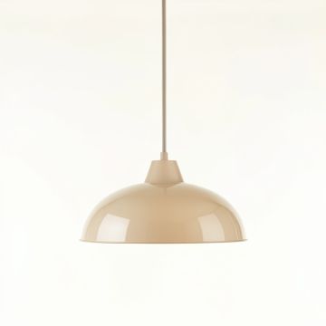 Glen Crossing Pendant Light Suspended From One Plain Cable - Beige (synthetic illustration; no displayed measurements)