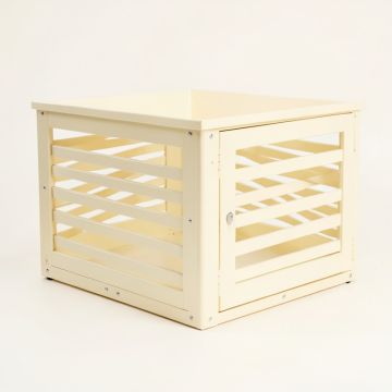 Moss Canyon Empty Furniture-Style Pet Crate - Cream (synthetic illustration; no displayed measurements)