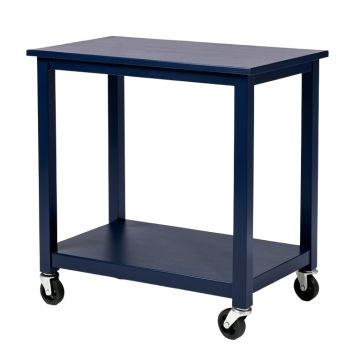 Field Crest Empty Rolling Workshop Cart - Navy (synthetic illustration; no displayed measurements)