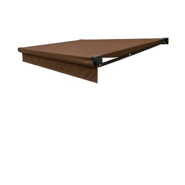 Manual Retraction Side Awning In Brown
