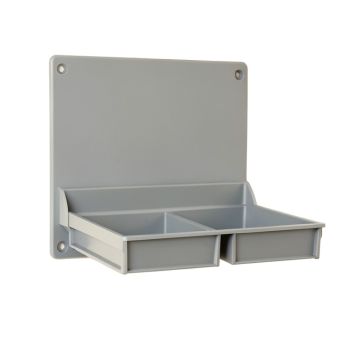 Brook Bend Empty Wall-Mounted Tool Organizer Panel - Gray
