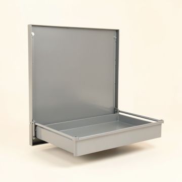 Briar Crest Empty Wall-Mounted Tool Organizer Panel - Gray (synthetic illustration; no displayed measurements)
