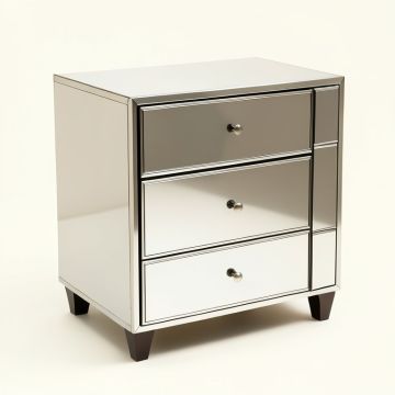 Elkton 3 Drawer Mirrored Accent Chest (synthetic illustration; no displayed measurements)