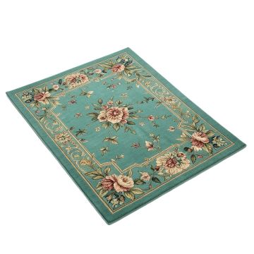 Pompano Floral Teal Indoor / Outdoor Area Rug