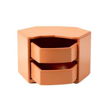 Hill Crest Small-Parts Storage Drawer Cabinet - Terracotta