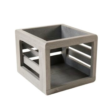 Hazel Canyon Empty Furniture-Style Pet Crate - Gray