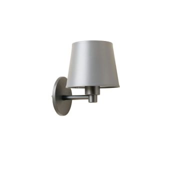 Brook Canyon Wall Sconce Mounted On A Plain Wall - Gray