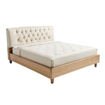 Feliciti Tufted Upholstered Low Profile Standard Bed