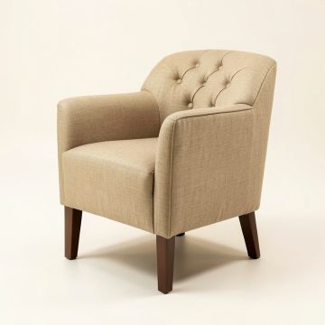 Danis Tufted Upholstered Side Chair In Antique Gold (synthetic illustration; no displayed measurements)