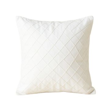 Dawn Bend Filled Accent Pillow - White