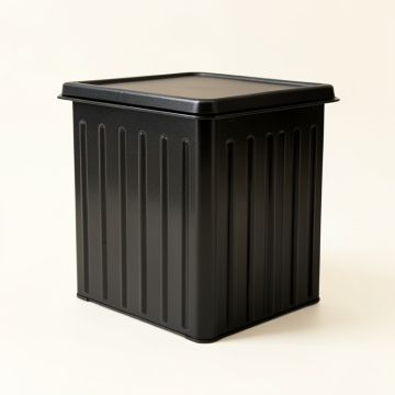 Maple Bluff Closed Outdoor Storage Box - Black (synthetic illustration; no displayed measurements)