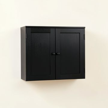 Rowan Canyon Wall-Mounted Entry Cabinet - Black (synthetic illustration; no displayed measurements)