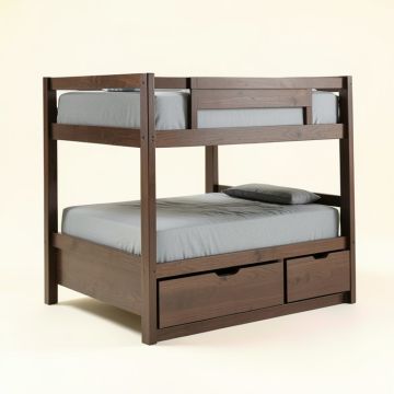 Salem Staircase Twin Over Twin Bunk Bed With Drawers (synthetic illustration; no displayed measurements)