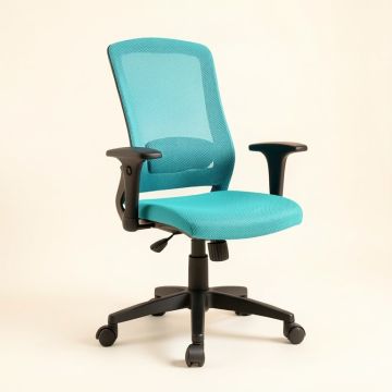Adjustable Swivel Office Chair Computer Chair Task Chair Mesh Chair , Turquoise (synthetic illustration; no displayed measurements)