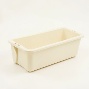 Ash Canyon Empty Railing Planter With Integral Brackets - Ivory (synthetic illustration; no displayed measurements)