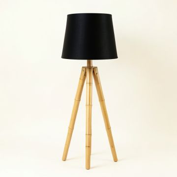 Briar Arc Floor Lamp With A Plain Fabric Shade (synthetic illustration; no displayed measurements)