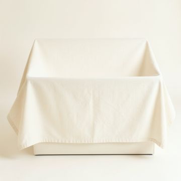 Cliff Canyon Flat Bed Sheet - Ivory (synthetic illustration; no displayed measurements)