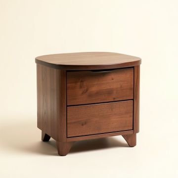 Krish Rounded 2 Drawer Nightstand (synthetic illustration; no displayed measurements)
