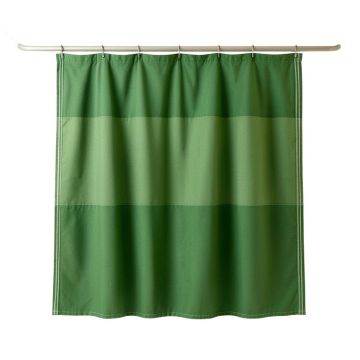 Juniper Canyon Shower Curtain Hanging Flat From A Plain Rod - Green