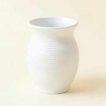Holly Crest Empty Decorative Vase - White (synthetic illustration; no displayed measurements)