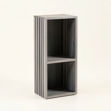 River Crest Narrow Cubby Tower - Gray (synthetic illustration; no displayed measurements)