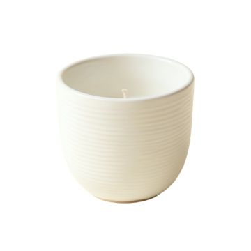 Hill Canyon Empty Candle Holder - White