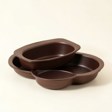 Ayesha Curry 3 Piece Non-Stick Steel Bakeware Set (synthetic illustration; no displayed measurements)