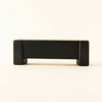 Flint Bridge Cabinet Handle Without Packaging - Black (synthetic illustration; no displayed measurements)