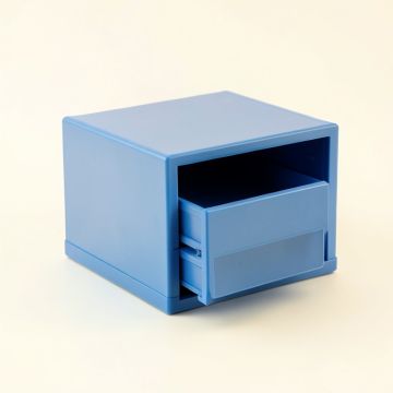 Shore Crossing Small-Parts Storage Drawer Cabinet - Blue (synthetic illustration; no displayed measurements)