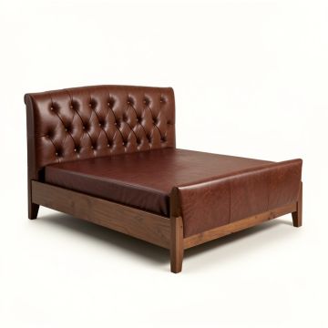 Savard Tufted Upholstered Low Profile Canopy Bed (synthetic illustration; no displayed measurements)