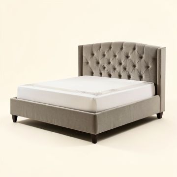 Abbot Diamond Queen Upholstered Standard Bed (synthetic illustration; no displayed measurements)