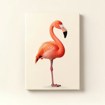 Flamingo- Unframed Print On Canvas (synthetic illustration; no displayed measurements)
